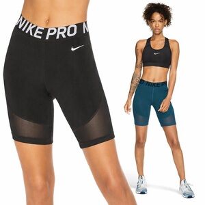 Nike Pro Dri-FIT Compression Biker Shorts Bundle (2 Pairs) – Teal & Black